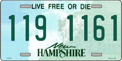 NH license plate 1191161