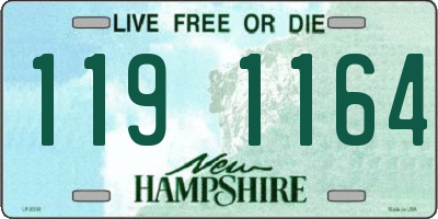 NH license plate 1191164