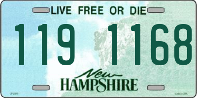 NH license plate 1191168