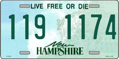 NH license plate 1191174