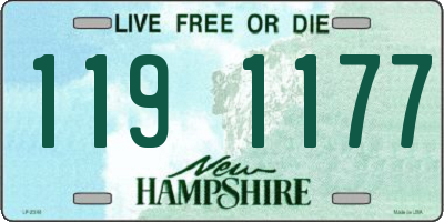 NH license plate 1191177