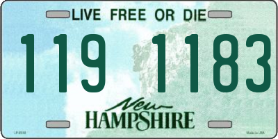 NH license plate 1191183