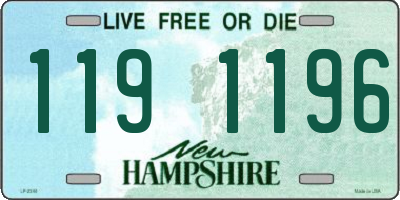 NH license plate 1191196