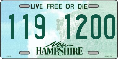 NH license plate 1191200