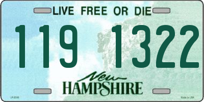 NH license plate 1191322