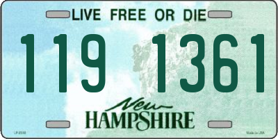 NH license plate 1191361