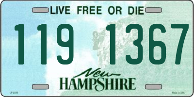 NH license plate 1191367