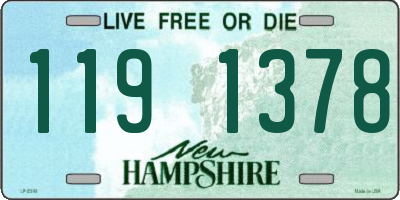 NH license plate 1191378