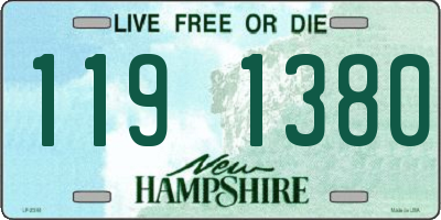 NH license plate 1191380