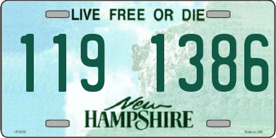 NH license plate 1191386