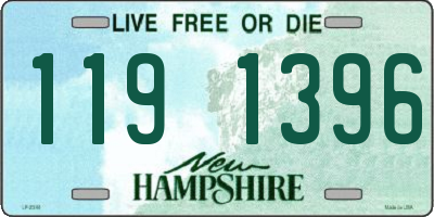 NH license plate 1191396