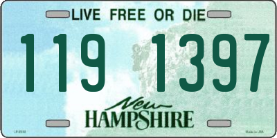 NH license plate 1191397