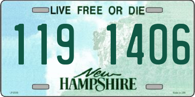 NH license plate 1191406