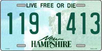 NH license plate 1191413