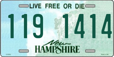 NH license plate 1191414
