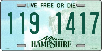 NH license plate 1191417