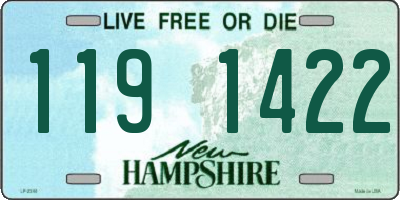 NH license plate 1191422