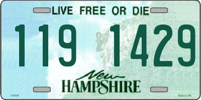 NH license plate 1191429