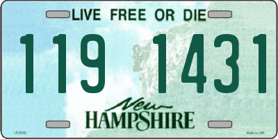 NH license plate 1191431