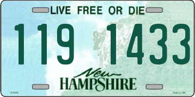 NH license plate 1191433