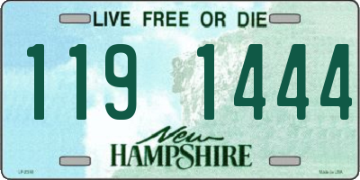 NH license plate 1191444