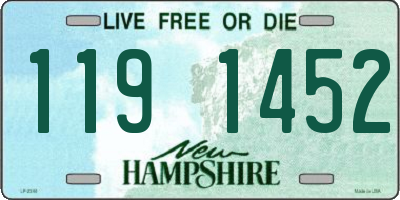 NH license plate 1191452