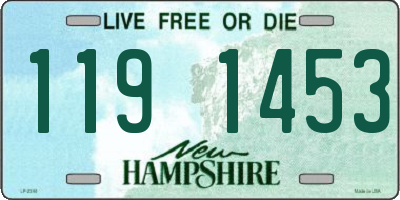 NH license plate 1191453
