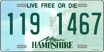 NH license plate 1191467