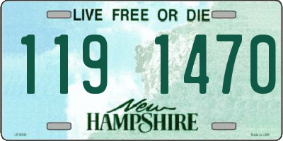 NH license plate 1191470