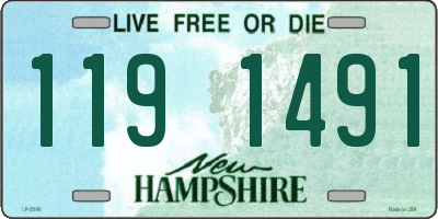 NH license plate 1191491