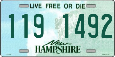 NH license plate 1191492