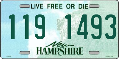 NH license plate 1191493