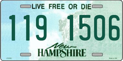 NH license plate 1191506