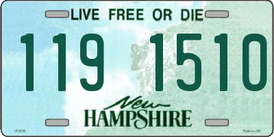 NH license plate 1191510