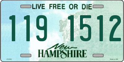 NH license plate 1191512