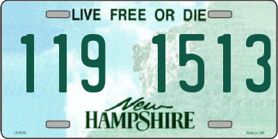 NH license plate 1191513