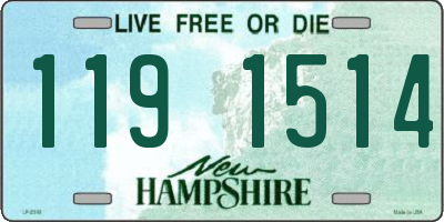 NH license plate 1191514