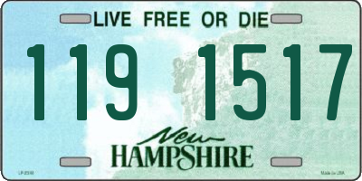NH license plate 1191517