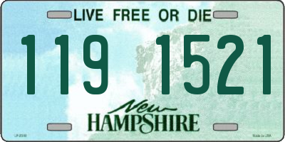 NH license plate 1191521