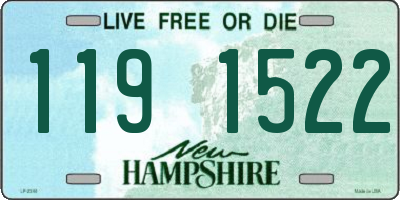 NH license plate 1191522