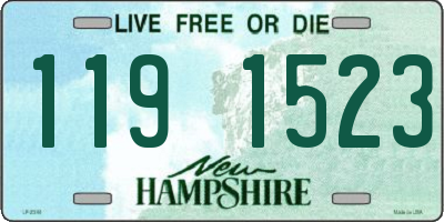 NH license plate 1191523