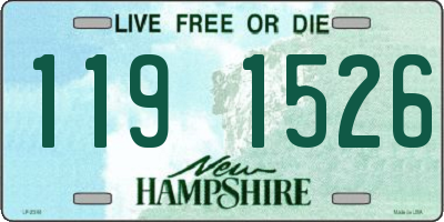 NH license plate 1191526