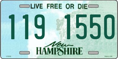 NH license plate 1191550