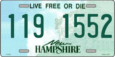 NH license plate 1191552