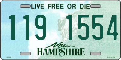 NH license plate 1191554