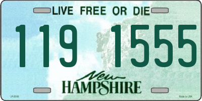 NH license plate 1191555