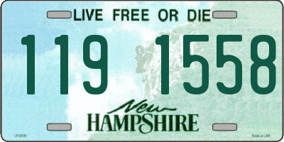 NH license plate 1191558