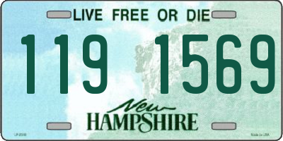 NH license plate 1191569