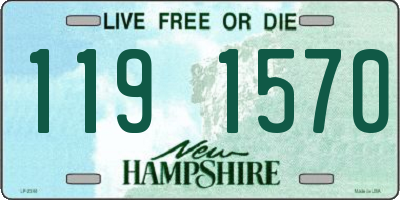 NH license plate 1191570