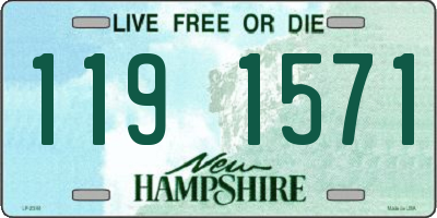 NH license plate 1191571